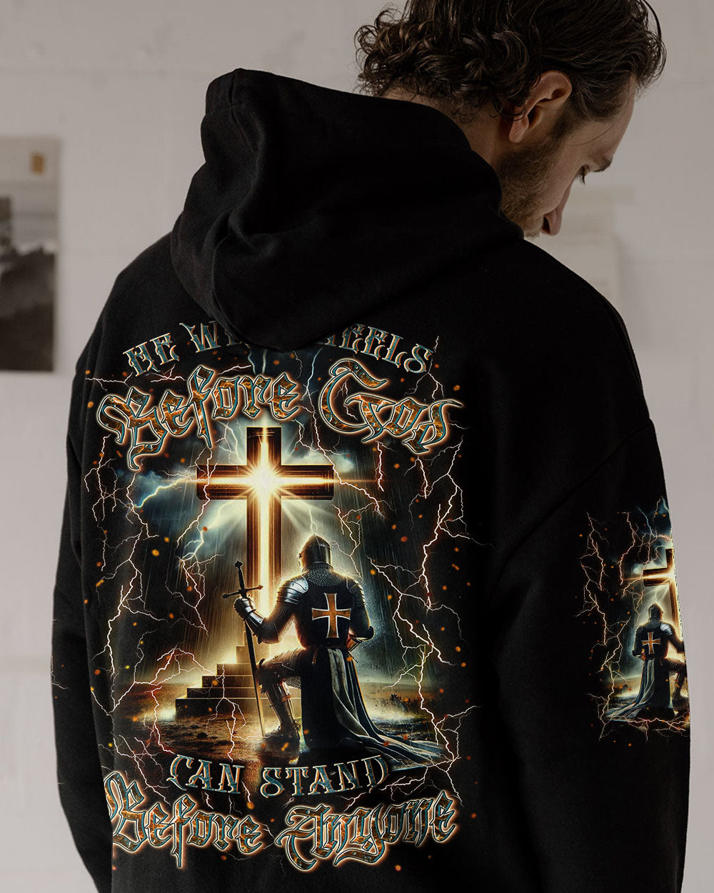 He Who Kneels Before God Warrior Men's All Over Print Shirt - Yhln2208243