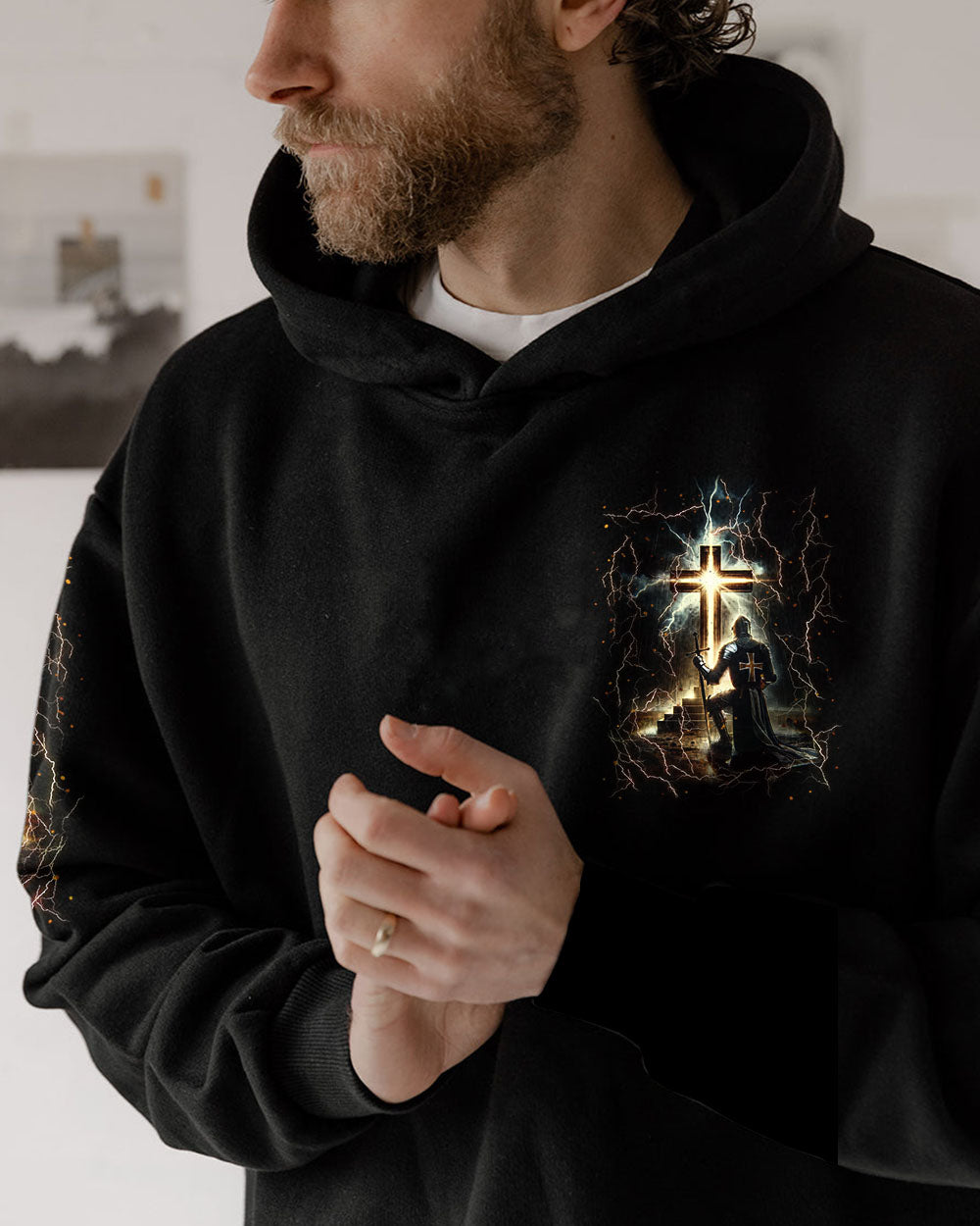 He Who Kneels Before God Warrior Men's All Over Print Shirt - Yhln2208243