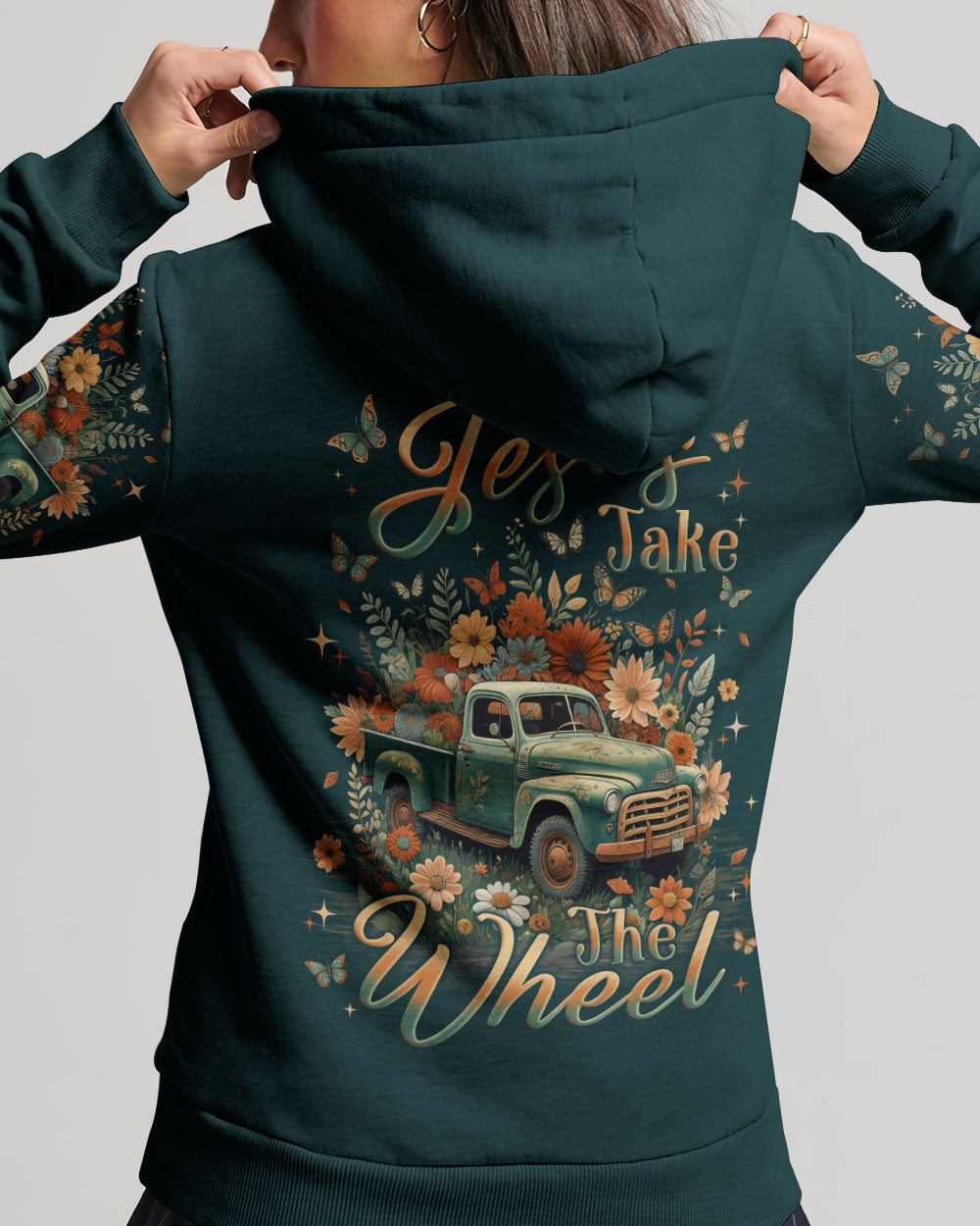 Jesus Take The Wheel Flowers Women's All Over Print Shirt - Yhln2211231