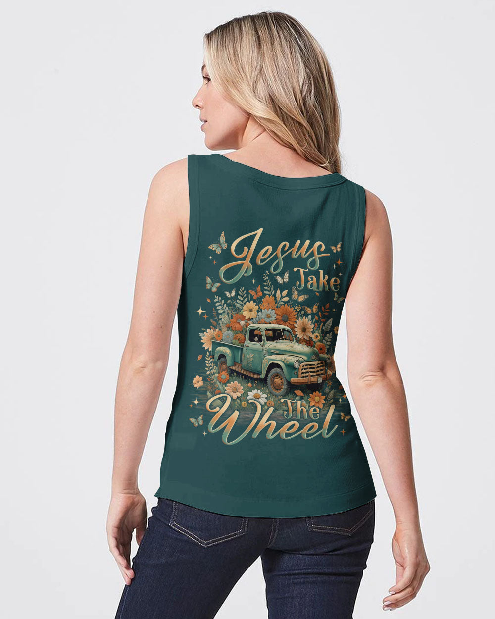 Jesus Take The Wheel Flowers Women's All Over Print Shirt - Yhln2211231