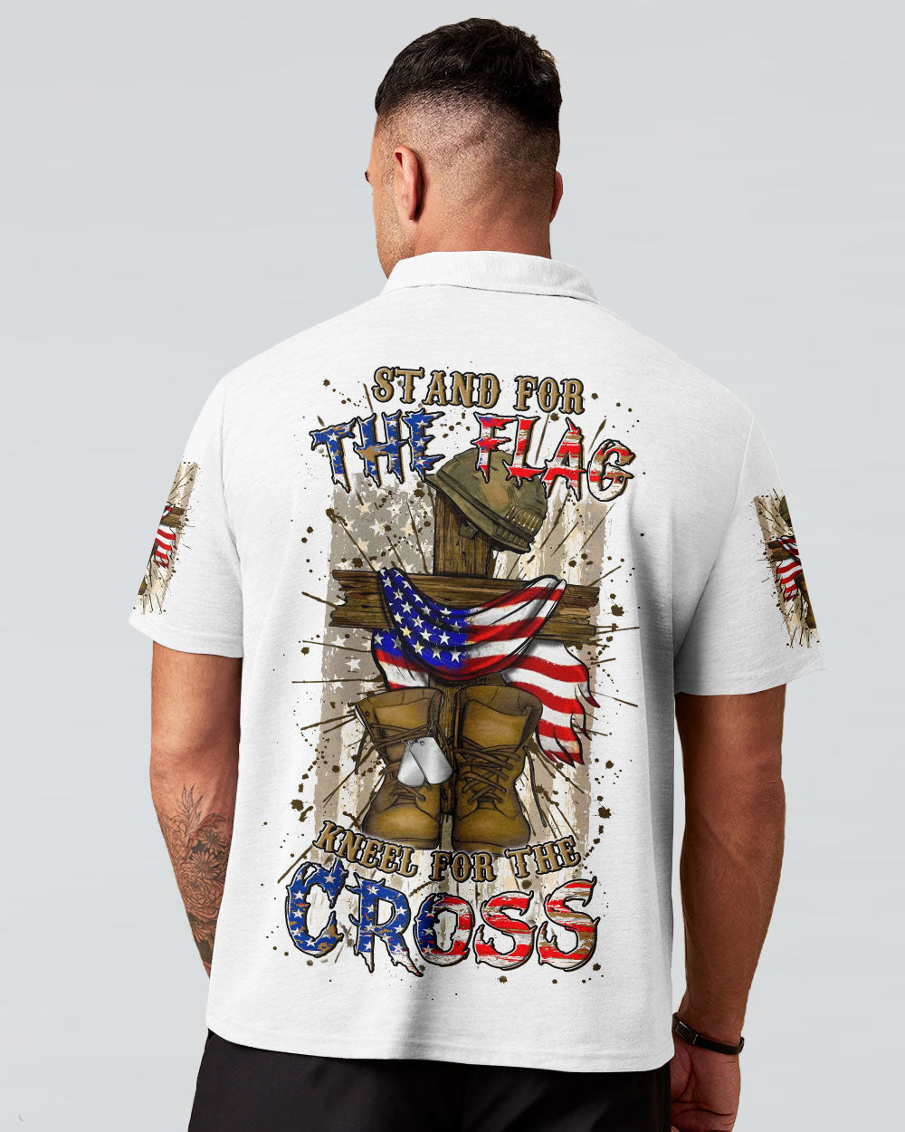 Stand For The Flag Kneel For The Cross Men's All Over Print Shirt - Yhln2305251