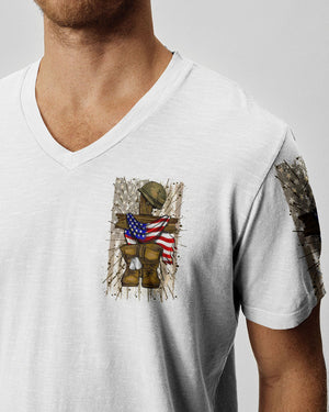 Stand For The Flag Kneel For The Cross Men's All Over Print Shirt - Yhln2305251