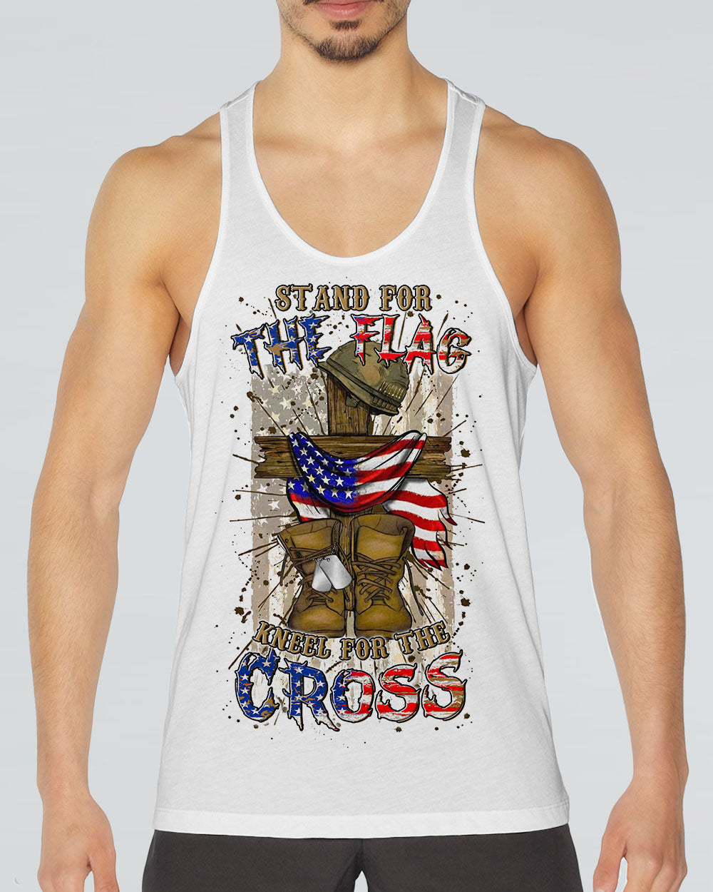 Stand For The Flag Kneel For The Cross Men's All Over Print Shirt - Yhln2305251
