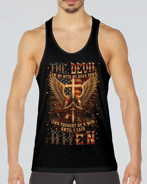 The Devil Caught Me With My Head Down Men's All Over Print Shirt - Yhln2407254