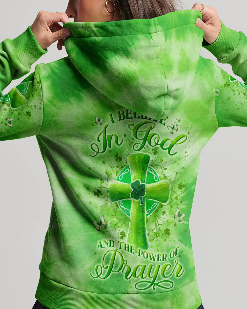 I Believe In God St Patrick's Day Women's All Over Print Shirt - Yhln2501243