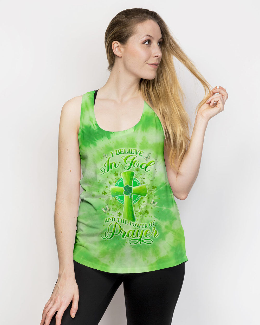 I Believe In God St Patrick's Day Women's All Over Print Shirt - Yhln2501243