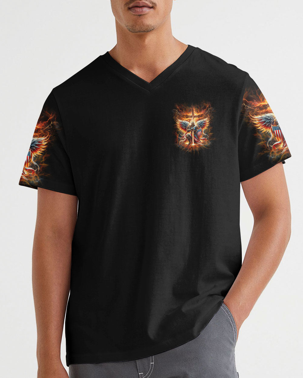 He Who Kneels Before God Warrior Men's All Over Print Shirt - Yhln2601242