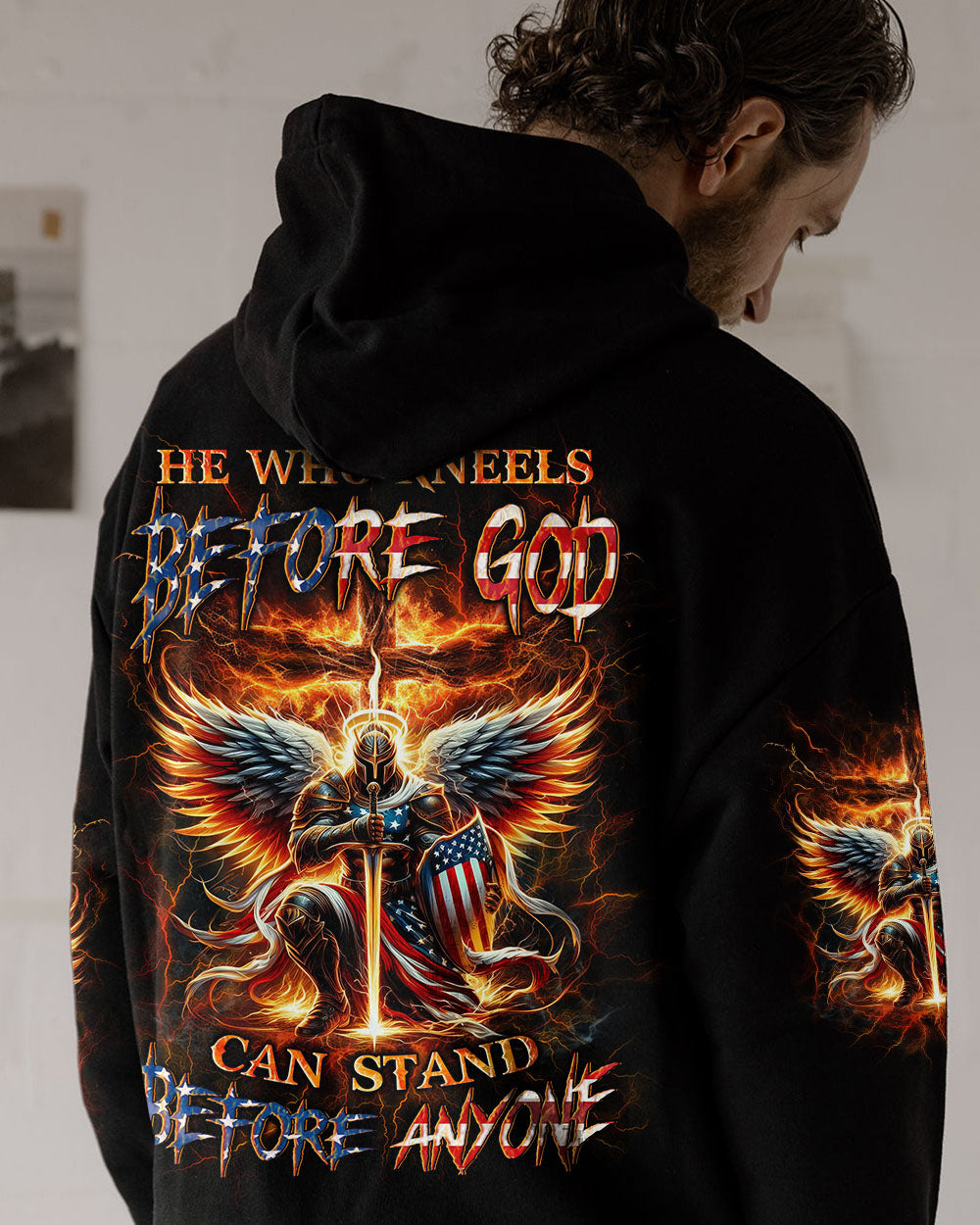 He Who Kneels Before God Warrior Men's All Over Print Shirt - Yhln2601242