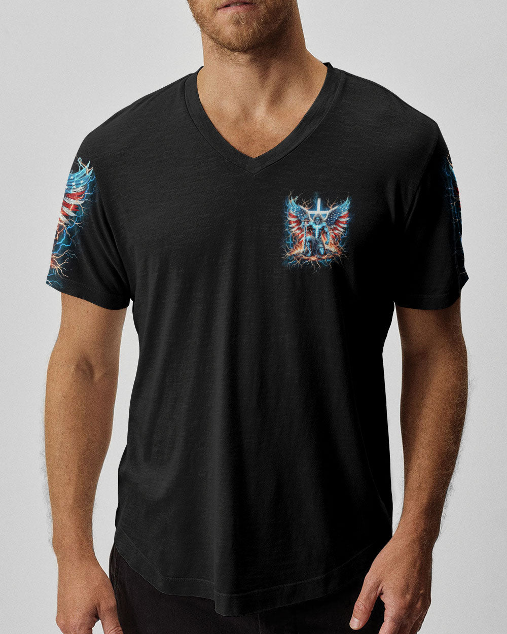 The Devil Caught Me With My Head Down Men's All Over Print Shirt - Yhln2604241
