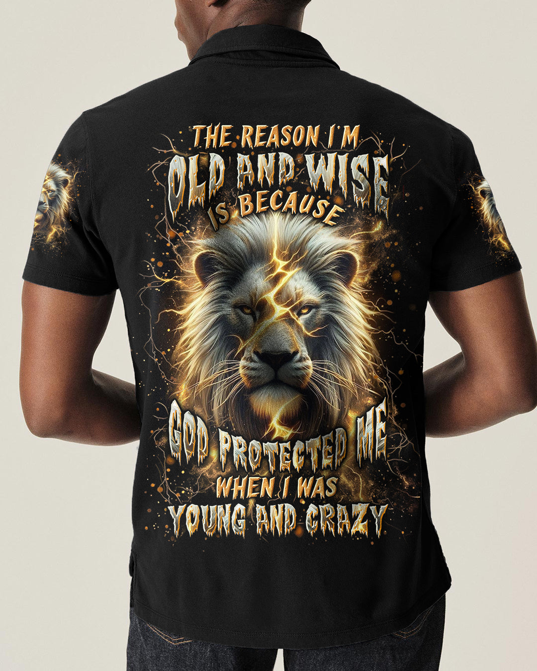 The Reason I’m Old And Wise Lion Men's All Over Print Shirt - Yhln2612253
