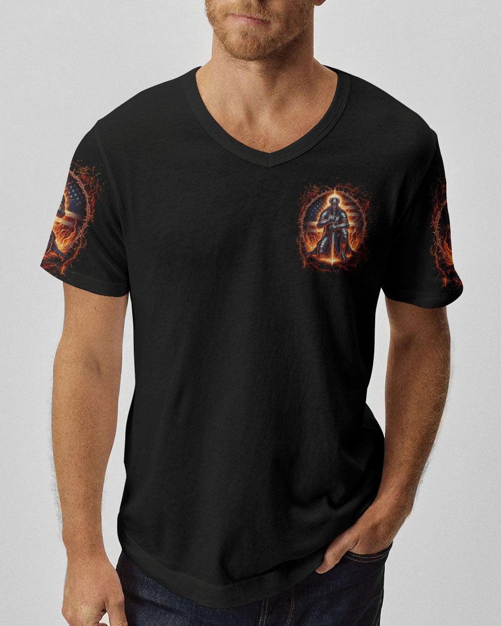 He Who Kneels Before God Warrior Men's All Over Print Shirt - Yhln2806241