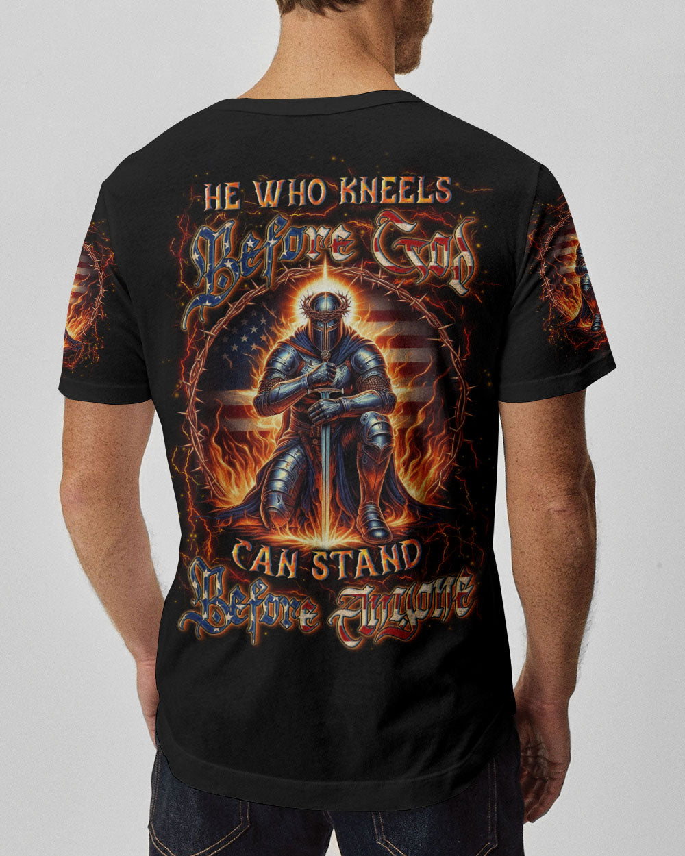 He Who Kneels Before God Warrior Men's All Over Print Shirt - Yhln2806241