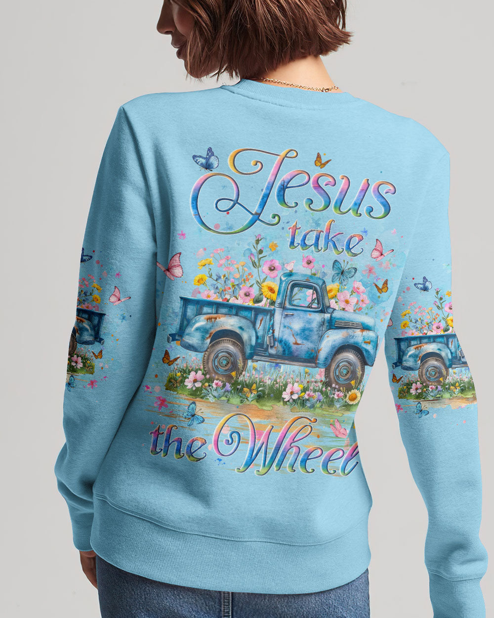 Jesus Take The Wheel Women's All Over Print Shirt - Yhlt0103242