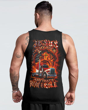 Jesus Is My Rock And That's How I Roll Trucker Men's All Over Print Shirt - Yhln0408253