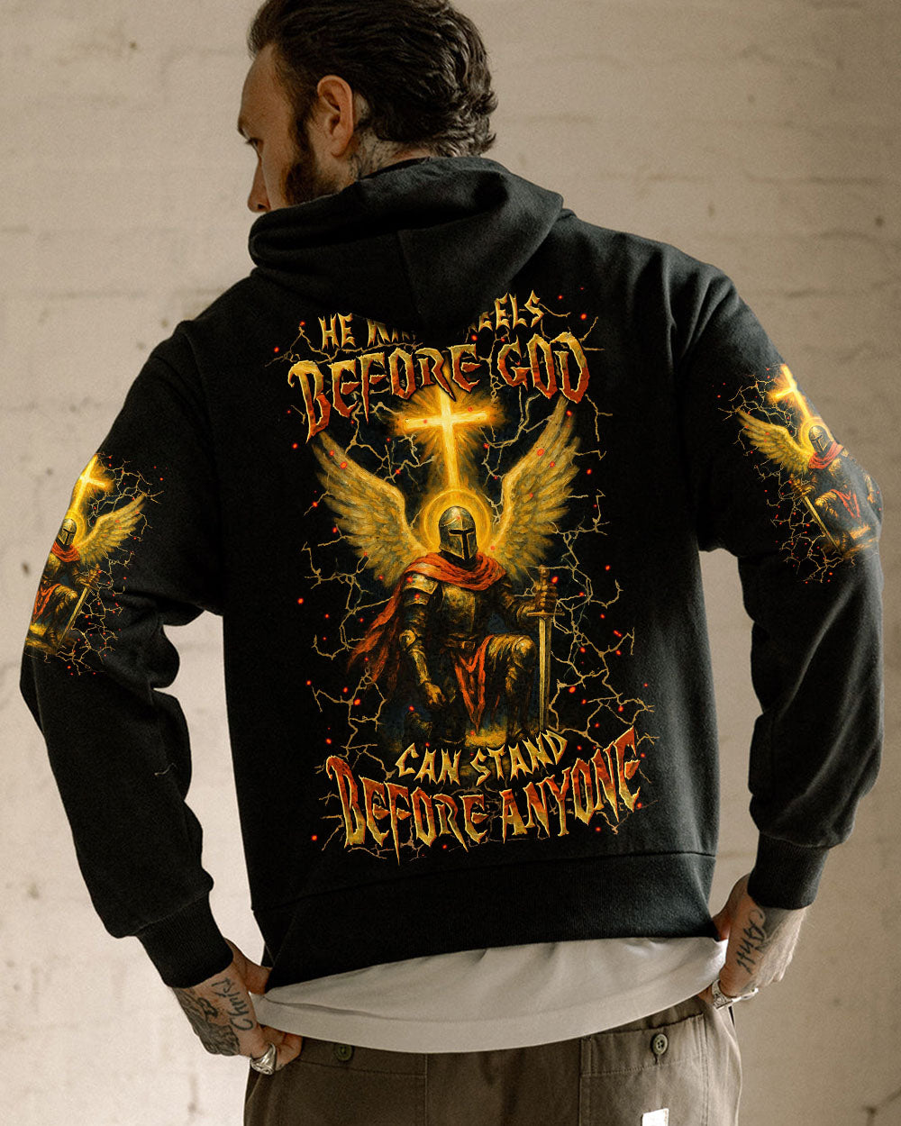 He Who Kneels Before God Warrior Men's All Over Print Shirt - Yhln2904254