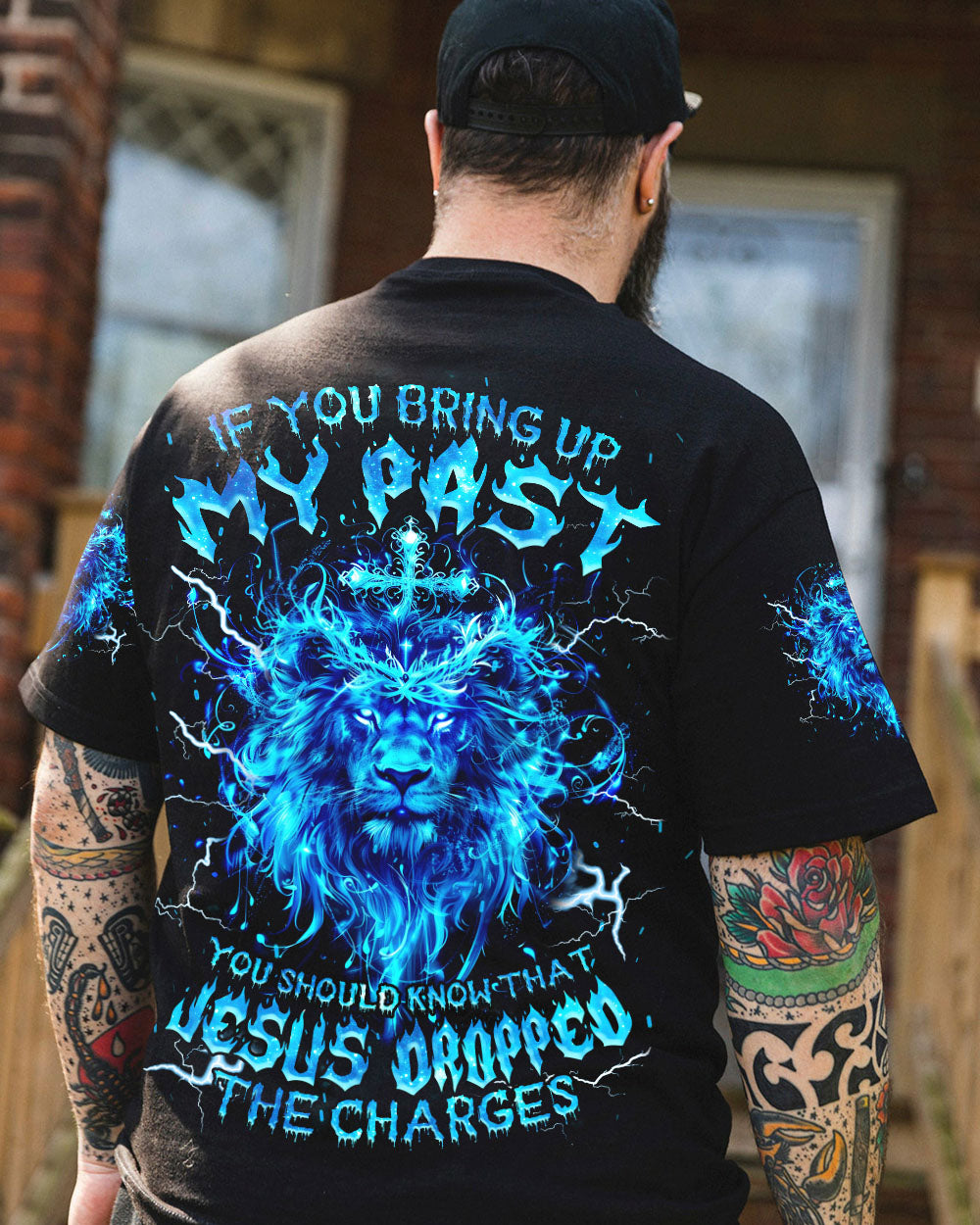 Jesus Dropped The Charges Lion Men's All Over Print Shirt - Tlnz1301253