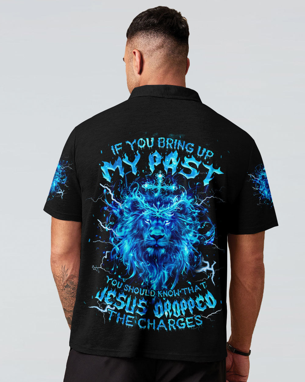 Jesus Dropped The Charges Lion Men's All Over Print Shirt - Tlnz1301253