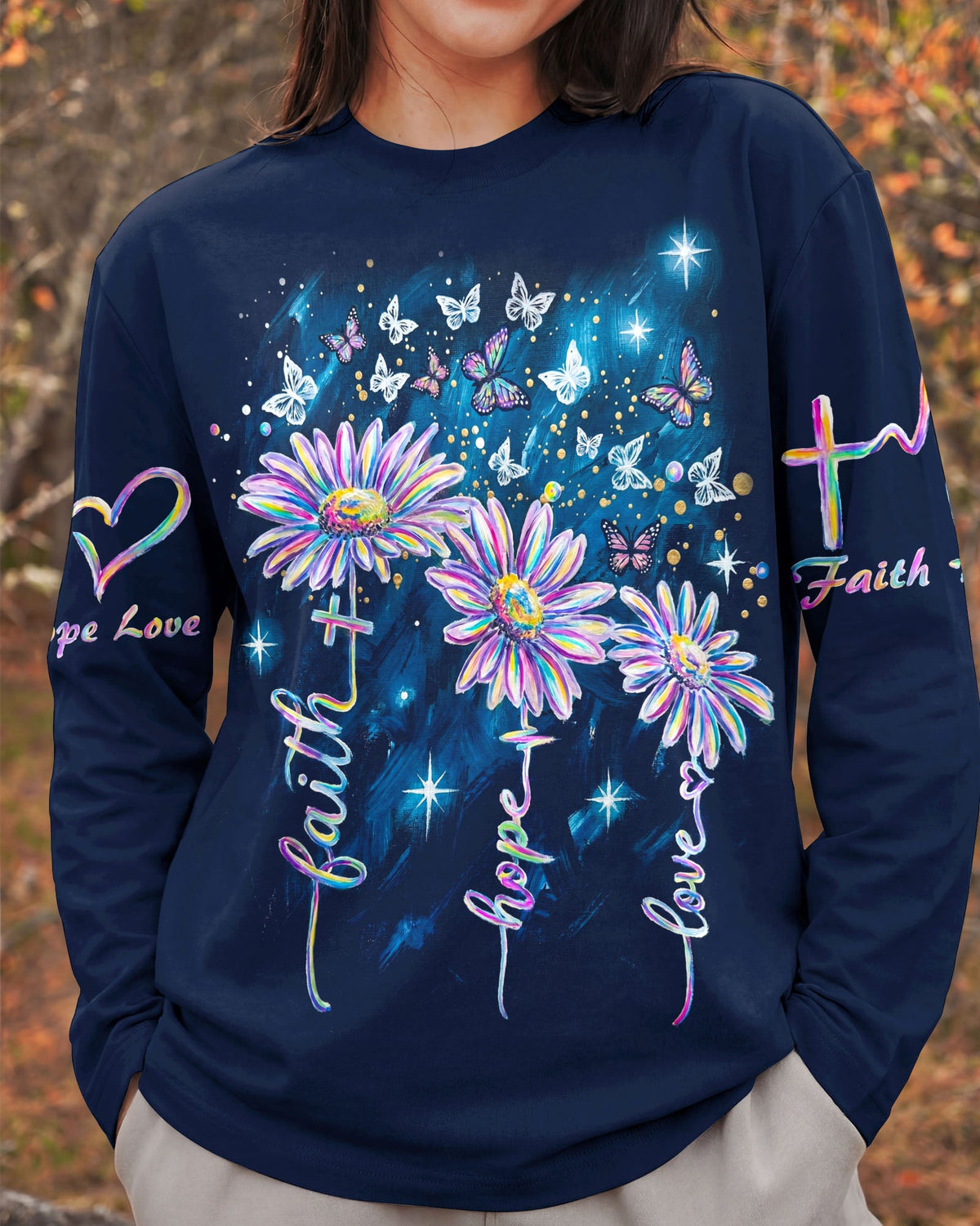 Starlit Faith Hope Love Women's All Over Print - KM2204262