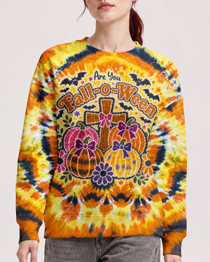 Fall For Jesus Cross Pumpkin Faith Shirt Women's All Over Print - RI2207262