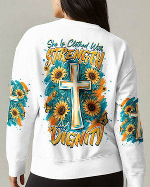 She Is Clothed With Strength Women's All Over Print Shirt - Tlhg1007263