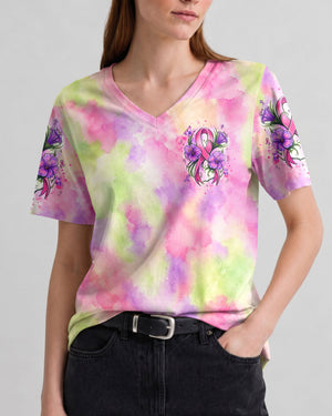 Courage Strength Faith Breast Cancer Awareness Women's All Over Print  - Tlhg2407262