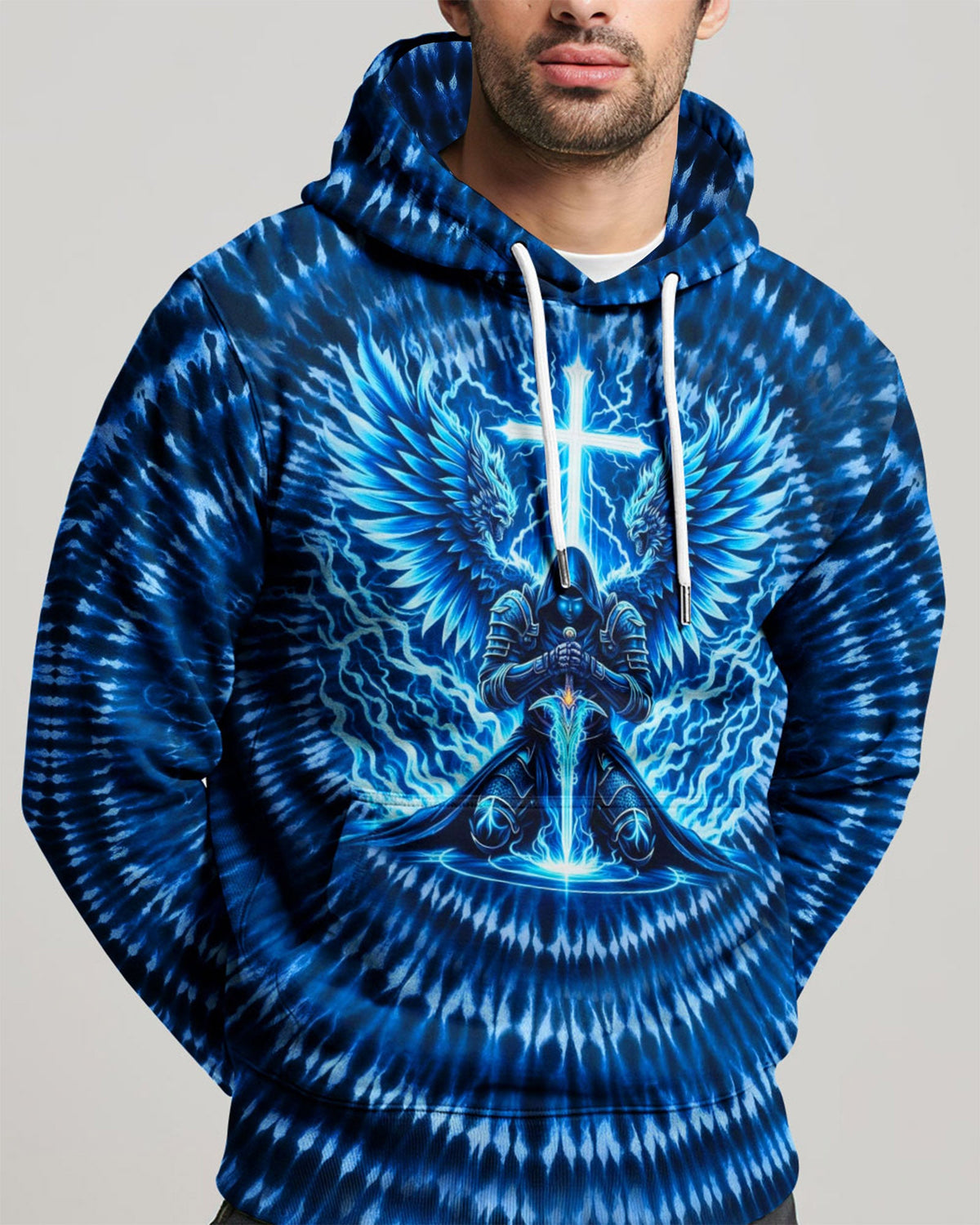 Warrior With Wings Swirl Men's All Over Print Shirt - Tlhn0903263