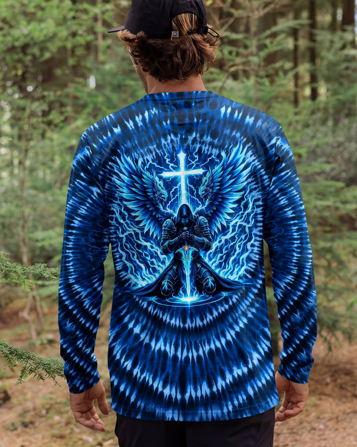 Warrior With Wings Swirl Men's All Over Print Shirt - Tlhn0903263