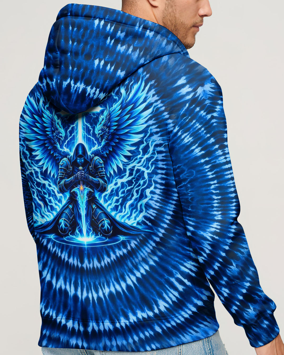 Warrior With Wings Swirl Men's All Over Print Shirt - Tlhn0903263