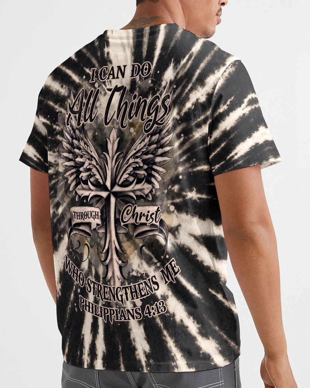 I Can Do All Things Through Christ  Cross Wings Men's All Over Print  - Tlhn2005263
