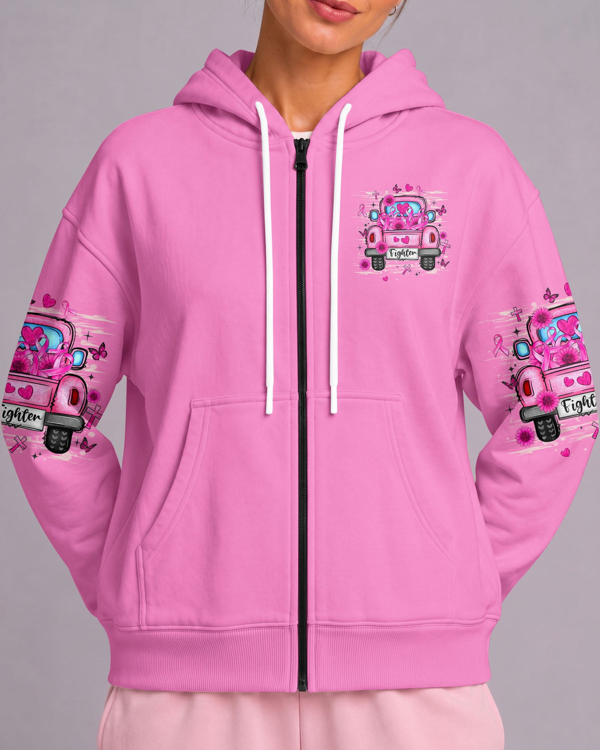 In October We Wear Pink Breast Cancer Awareness Women's All Over Print Shirt - Tlhn2407262