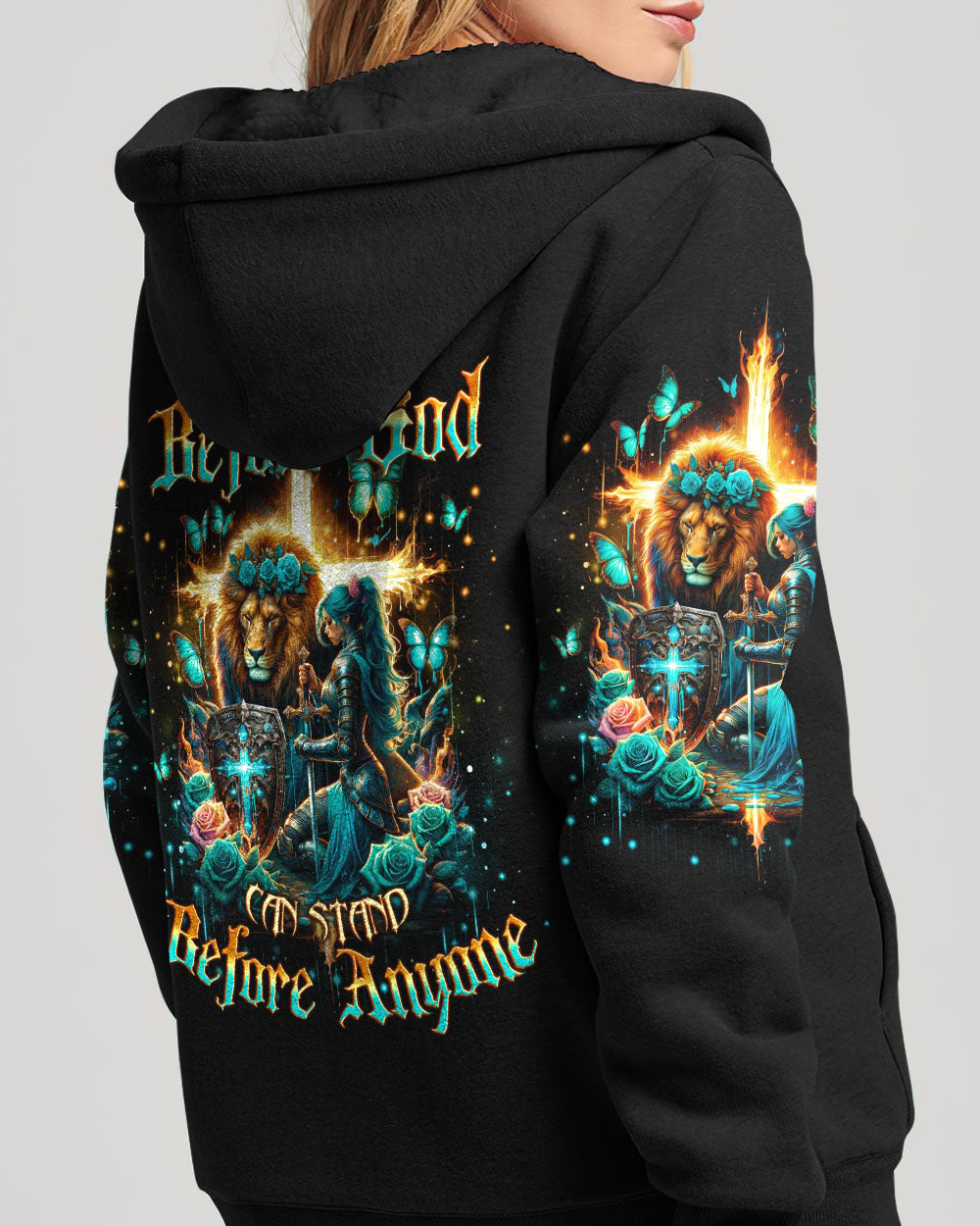 She Who Kneels Before God Lion Warrior Women's All Over Print Shirt - Tlno0102244