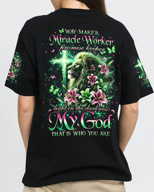Way Maker Lion Cross Women's All Over Print Shirt - Tlno0307242