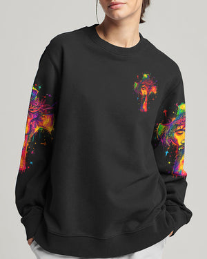 I Can Do All Things Through Christ Neon Jesus Cross Women's All Over Print  - Tlno0605262