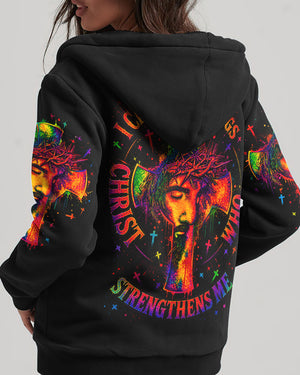 I Can Do All Things Through Christ Neon Jesus Cross Women's All Over Print  - Tlno0605262