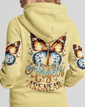 When Butterflies Appear Angels Are Near Women's All Over Print Shirt - Tlno0805251