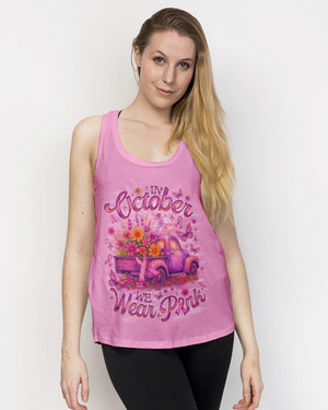 In October We Wear Pink Truck Women's All Over Print Shirt   - Tlno0808252