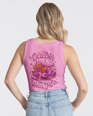 In October We Wear Pink Truck Women's All Over Print Shirt   - Tlno0808252