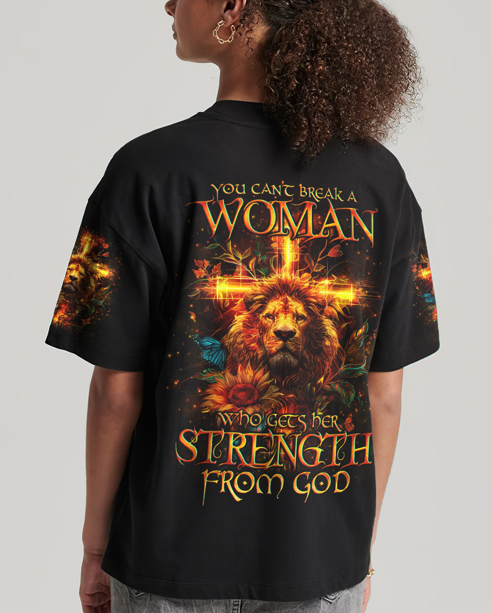 You Can't Break A Woman Lion Women's All Over Print Shirt - Tlno0904244