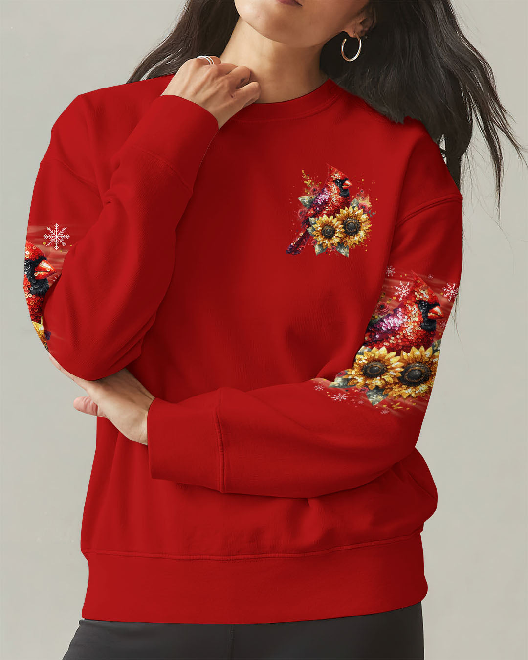 Cardinals Appear When Angels Are Near Women's All Over Print Shirt  - Tlno0910251