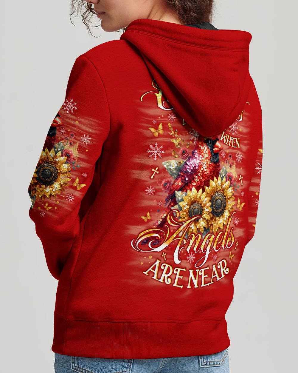 Cardinals Appear When Angels Are Near Women's All Over Print Shirt  - Tlno0910251