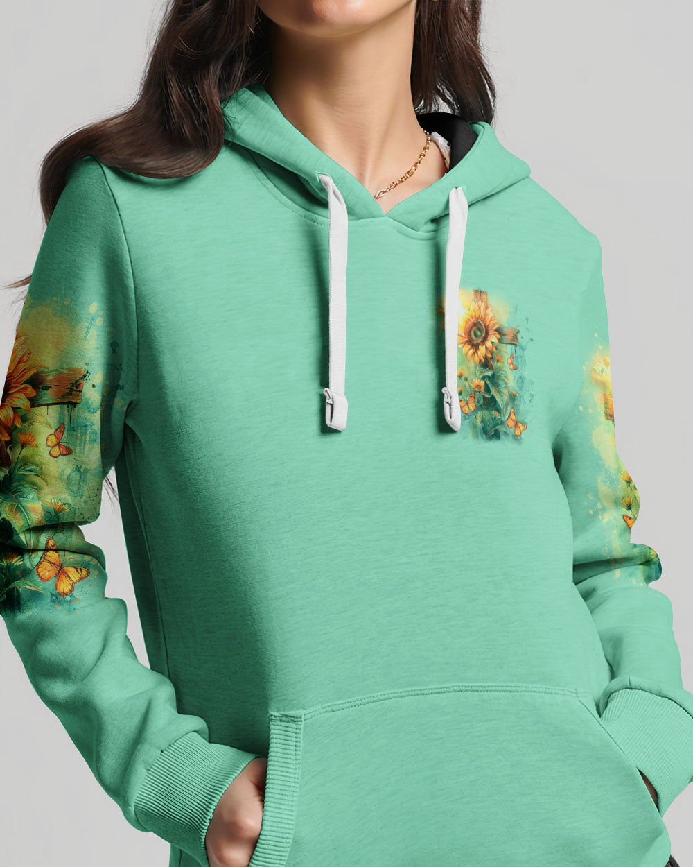 God Says You Are Sunflower Women's All Over Print Shirt - Tlno1103243