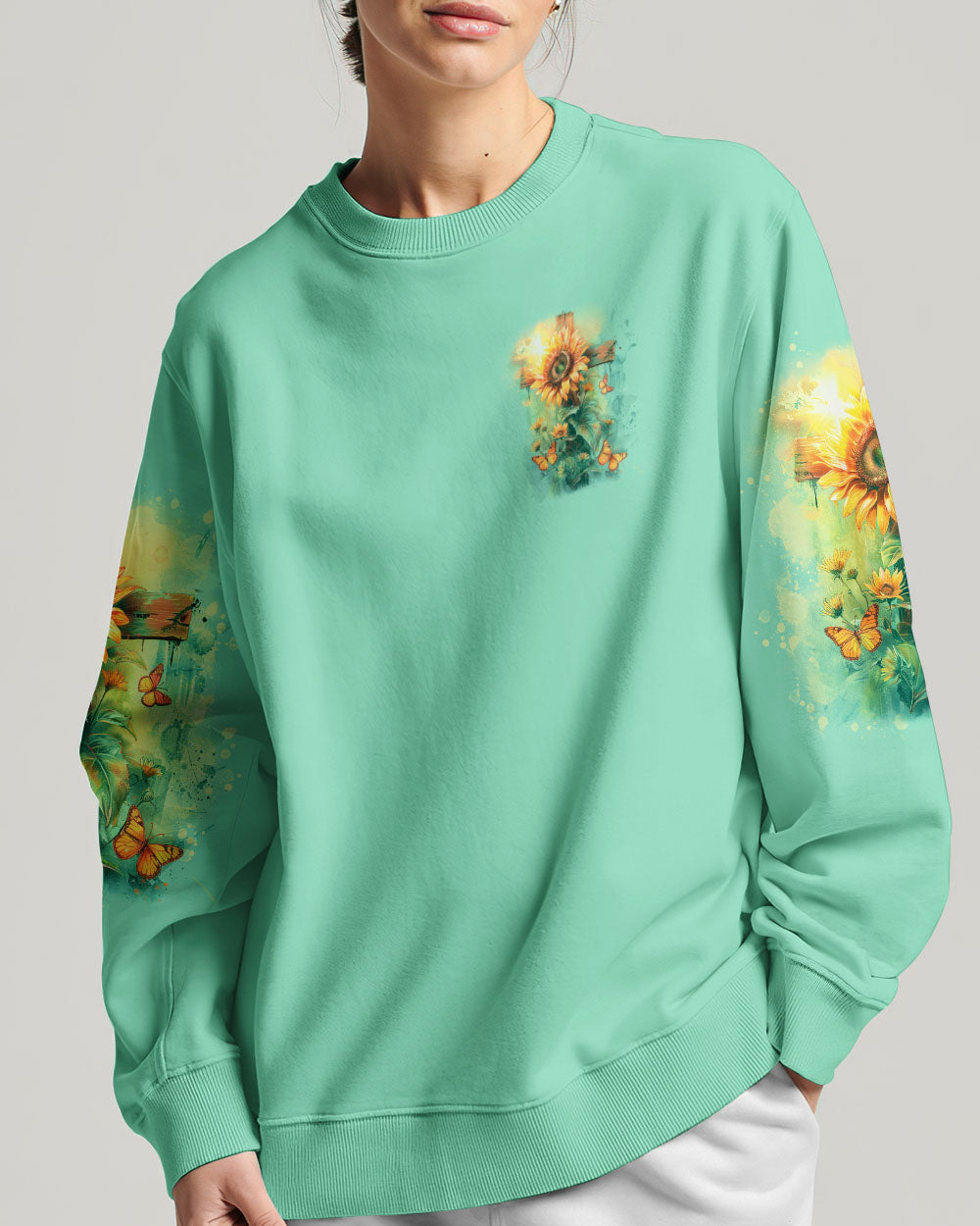 God Says You Are Sunflower Women's All Over Print Shirt - Tlno1103243