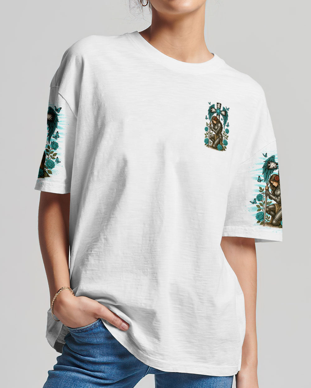 A Child Of God A Woman Of Faith Warrior Women's All Over Print Shirt  - Tlno1109251