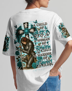 A Child Of God A Woman Of Faith Warrior Women's All Over Print Shirt  - Tlno1109251
