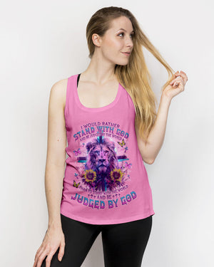 I Would Rather Stand With God Lion Women's All Over Print Shirt - Tlno1304244