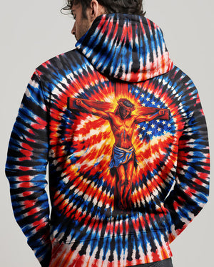 Jesus On The Cross Swirl Men's All Over Print Shirt - Tlno1703261