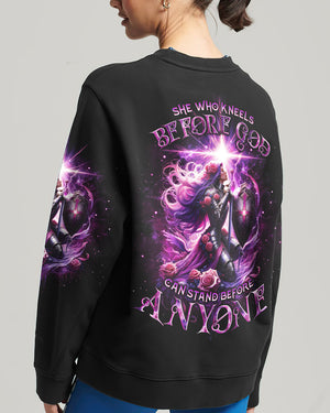 She Who Kneels Before God Warrior Women's All Over Print Shirt - Tlno1901243