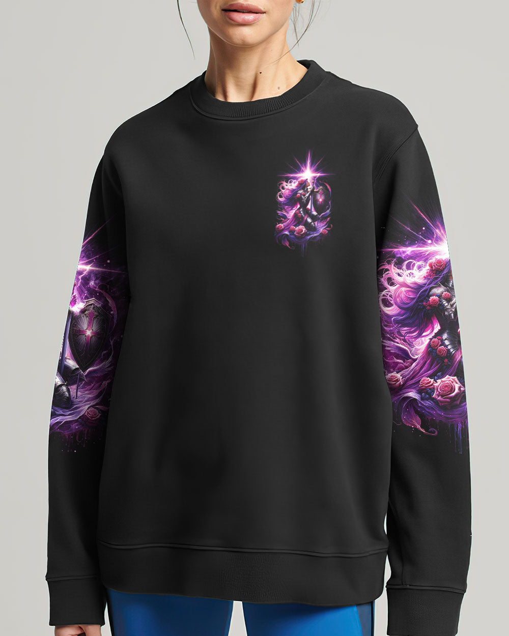 She Who Kneels Before God Warrior Women's All Over Print Shirt - Tlno1901243
