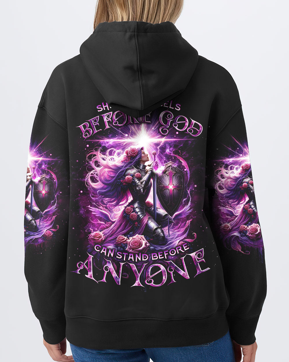 She Who Kneels Before God Warrior Women's All Over Print Shirt - Tlno1901243