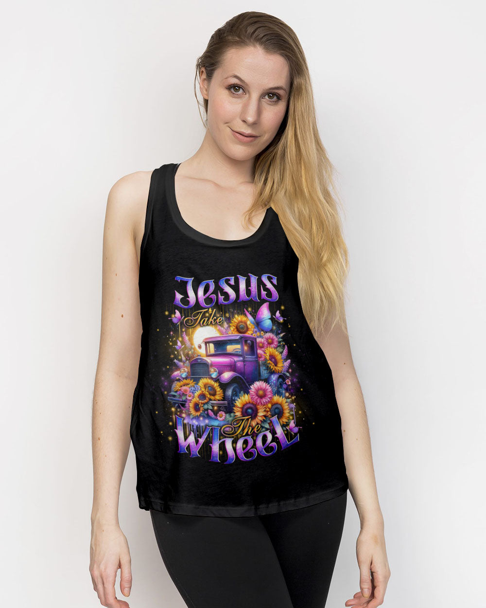 Jesus Take The Wheel Women's All Over Print Shirt - Tlno1902242